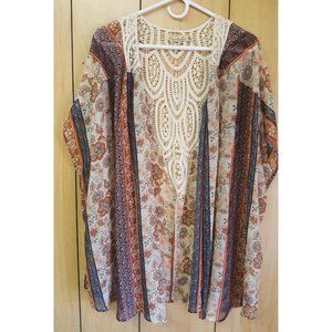 Lace Back Kimono